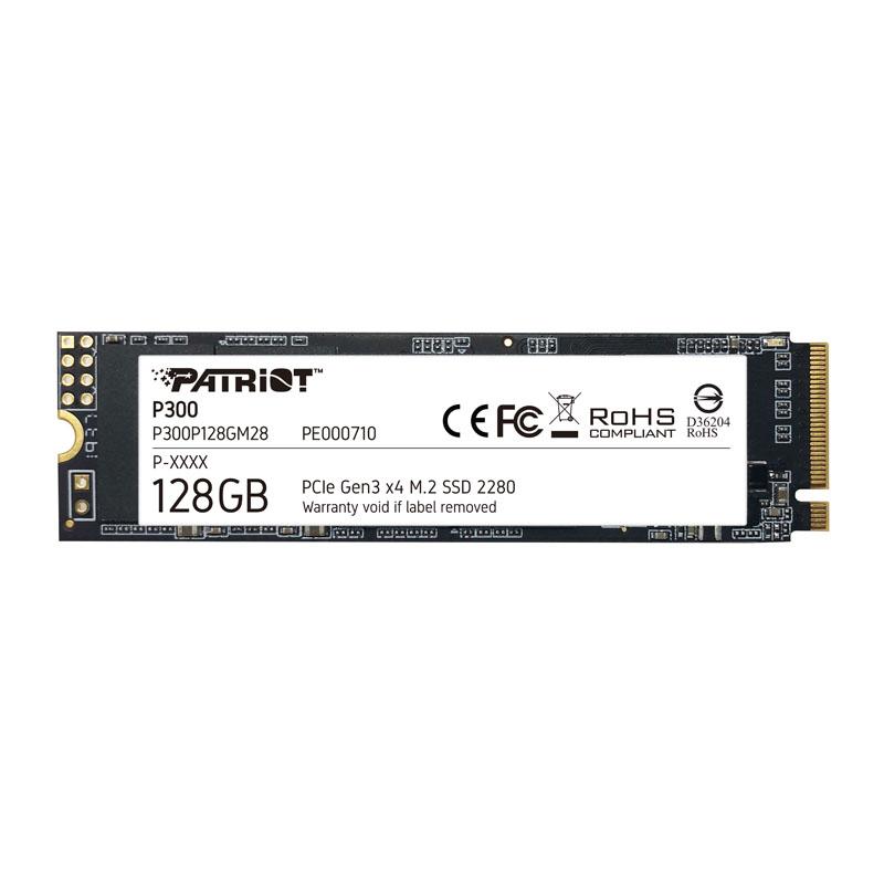 SSD PATRIOT 128GB P300 M.2(2280) PCIe Gen3 x4 READ1600MB WRITE600 MB/S - P300P128GM28