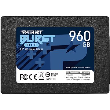 SSD PATRIOT 960GB BURST ELITE 2.5" SATA3 READ:450MB/WRITE:320 MB/S - PBE960GS25SSDR