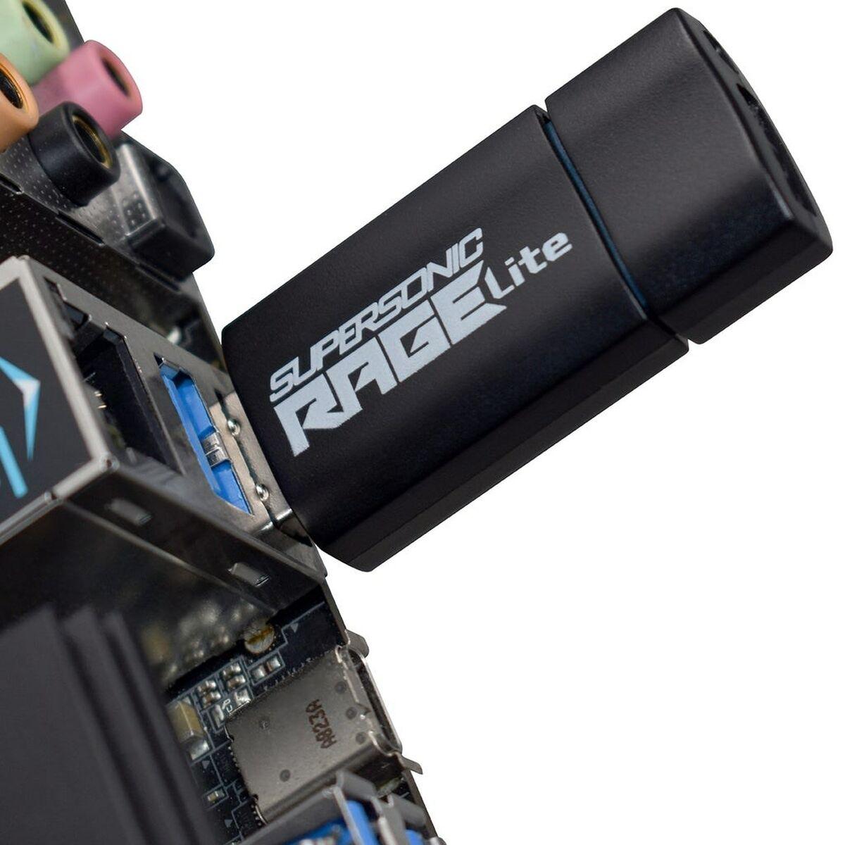 Patriot Memory Supersonic Rage Lite unit flash USB 64 GB USB tipo A 3.2 Gen 1 3.1 Gen 1 Nero Blu (Supersonic Rage Lite Usb - F