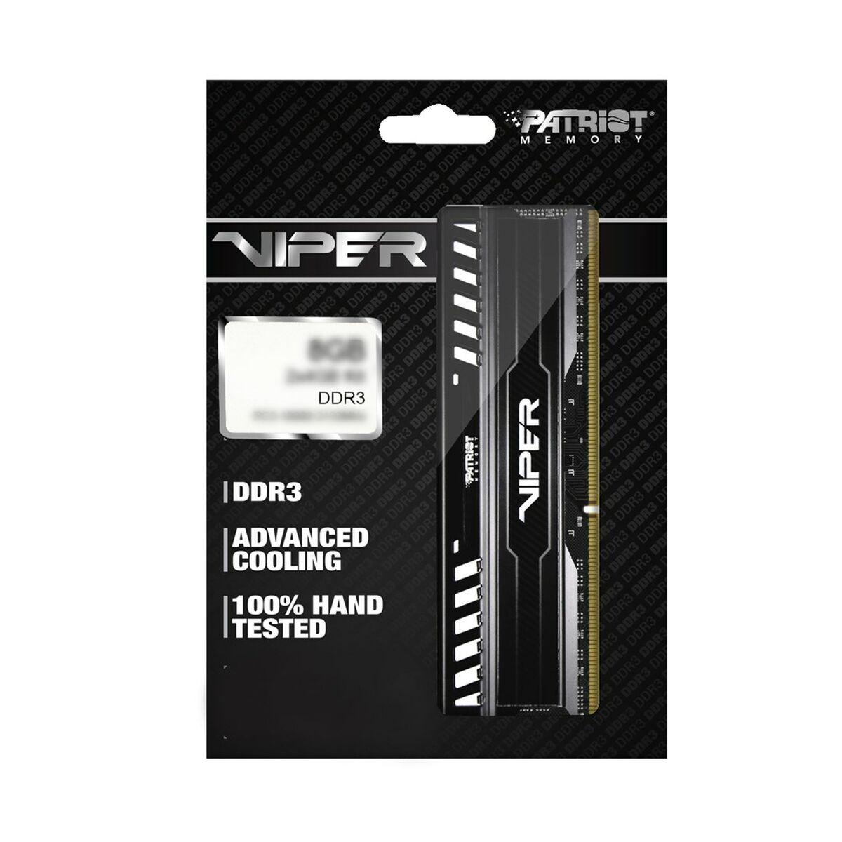 KIT DDR3 PATRIOT 8GB (2x4GB)1600Mhz "VIPER 3" - CL9 - PV38G160C9K