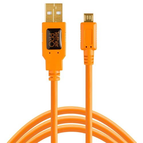 CU5430ORG, 4,6 m, USB A, Micro-USB B, USB 2.0, Arancione