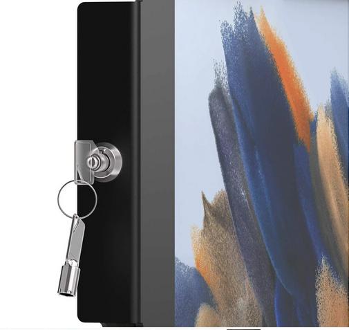 Compulocks 827B105GA8SB Accessorio per monitor (Compulocks Galaxy Tab A8 10.5 Space Enclosure Swing Wall Mount - Kit montaggio