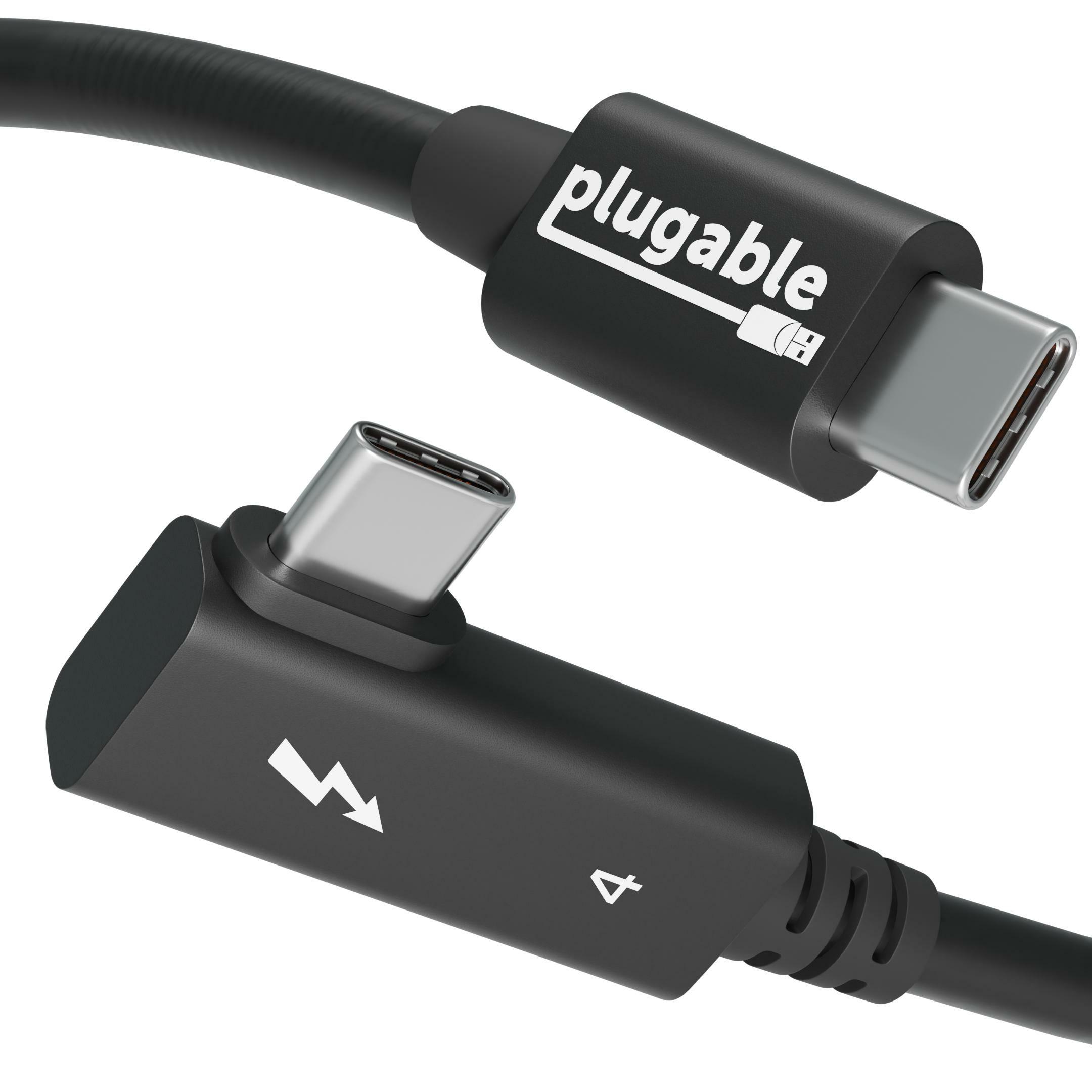 Plugable Technologies TBT4-240W-80CMR Cavo Thunderbolt 08 m 40 Gbit/s Nero