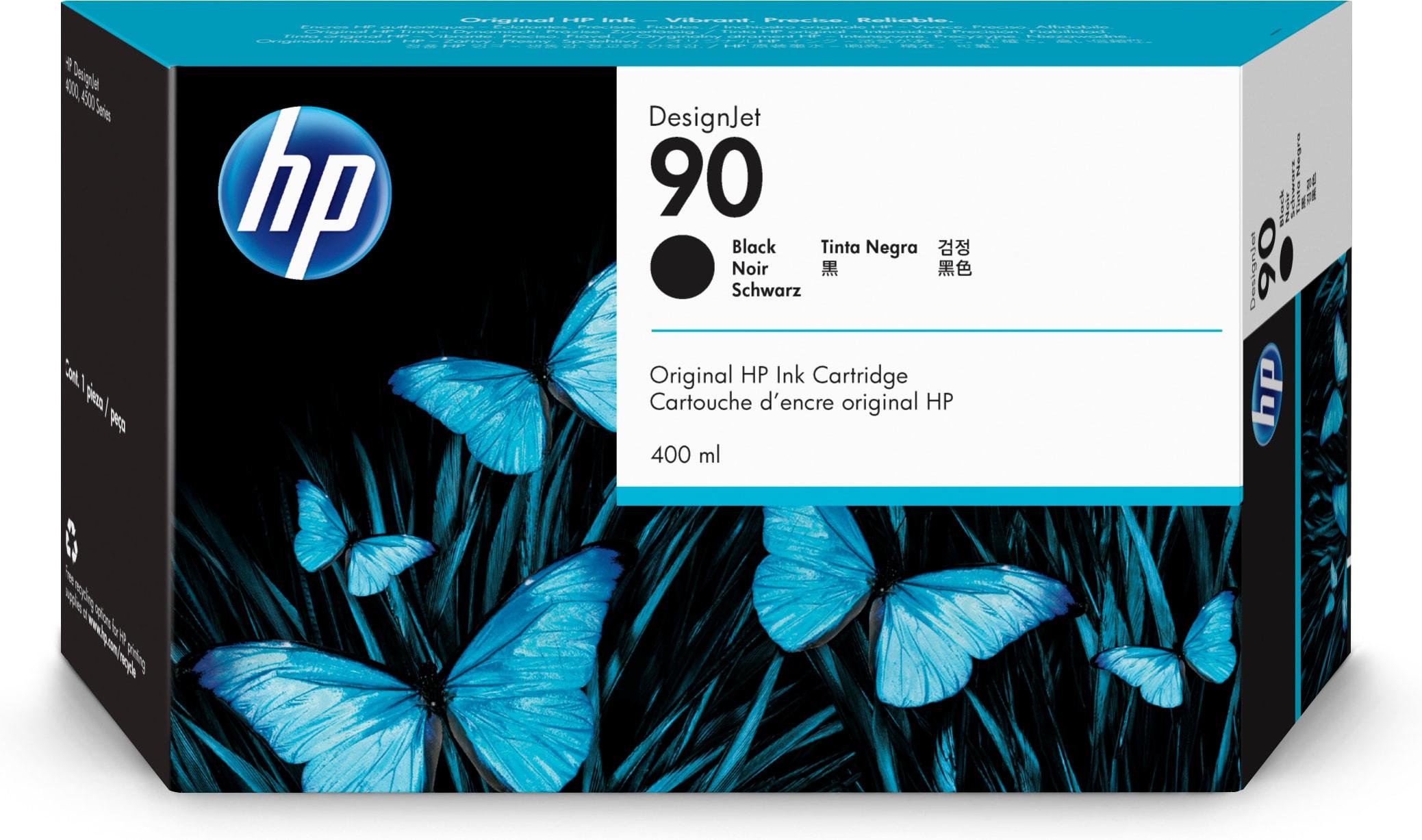 HP Cartuccia inchiostro nero DesignJet 90, 400 ml