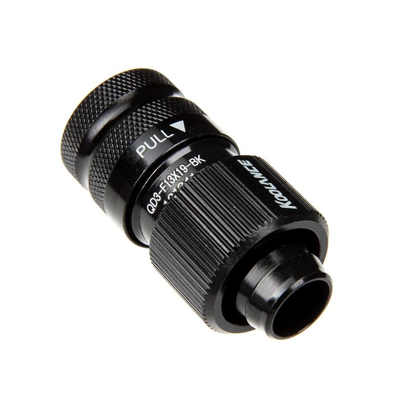 Koolance QD3 Female Quick Disconnect No-Spill Coupling, Compression for 13mm x 19mm (1/2in x 3/4in) Flydende kÃ¸lesystem-kobl