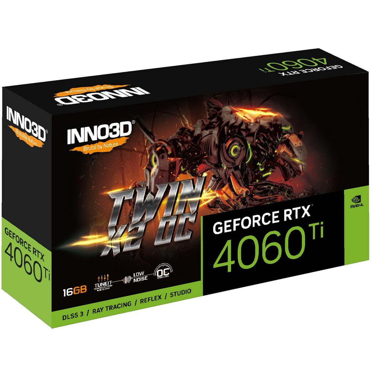 Scheda Grafica Inno3D N406T2-16D6X-118055N 16 GB NVIDIA GEFORCE RTX 4060 TI
