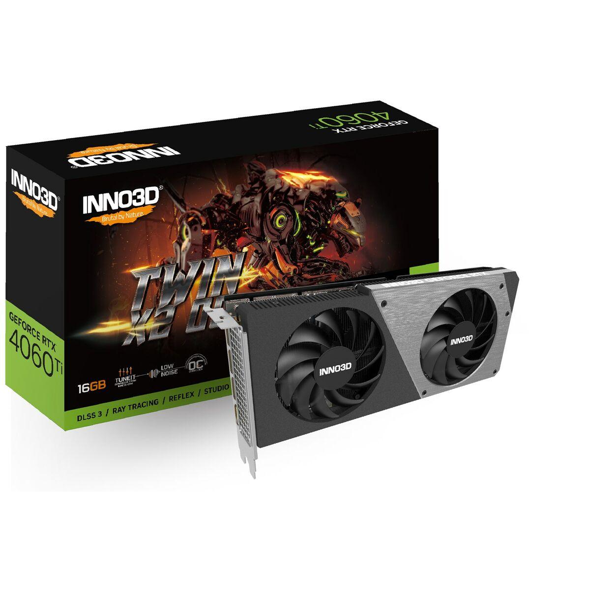 Scheda Grafica Inno3D N406T2-16D6X-118055N 16 GB NVIDIA GEFORCE RTX 4060 TI