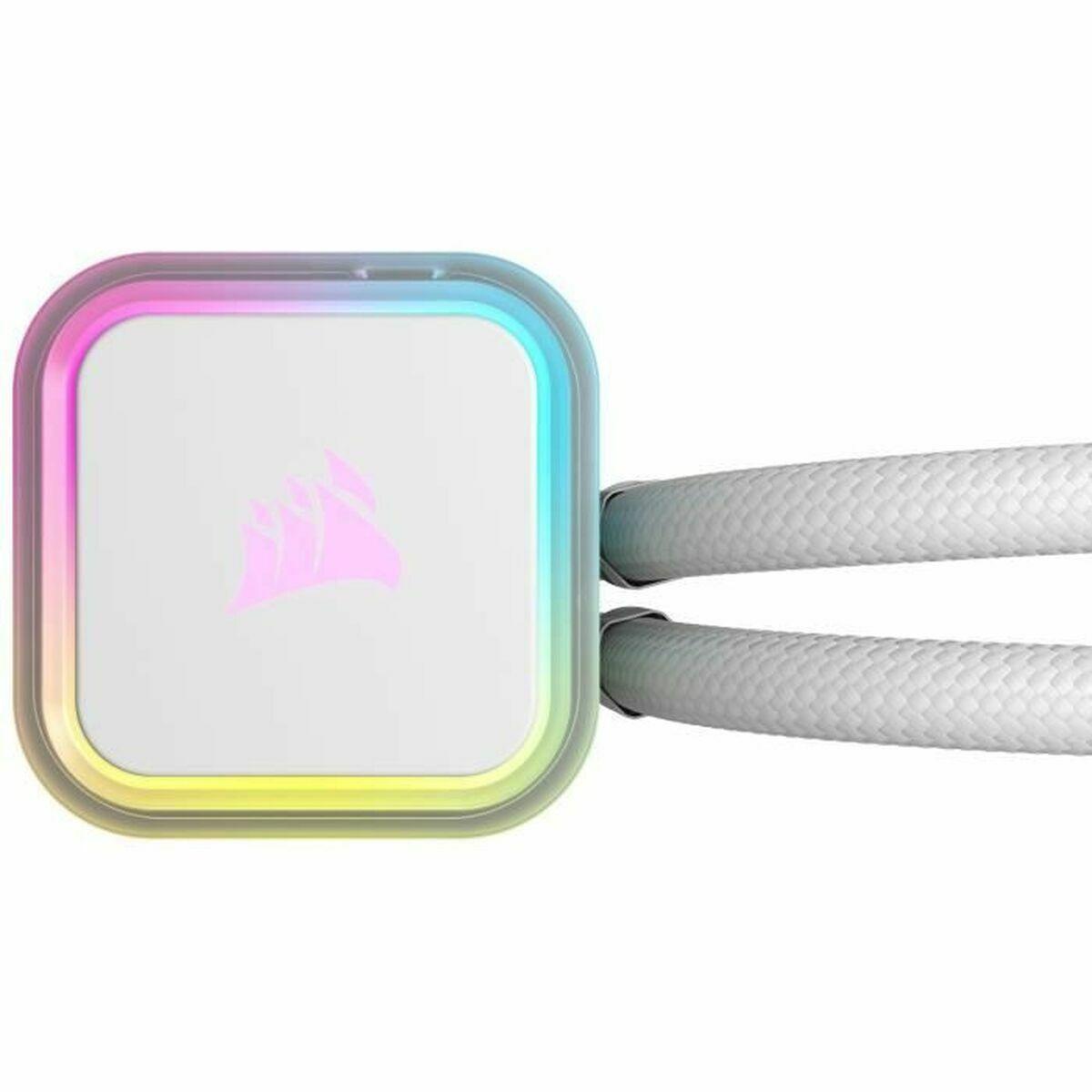 Corsair H100I Elite Processore Raffreddatore di liquidi tutto in uno 12 cm Bianco 1 pz (CORSAIR iCUE H100i RGB ELITE LIQUID WHT)