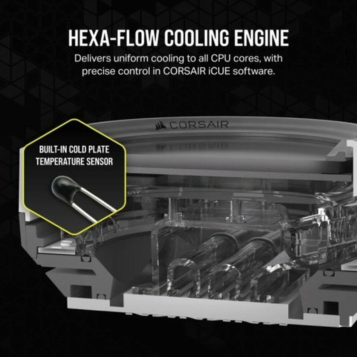 CORSAIR CPU WATER BLOCK, XC7 ELITE LCD WHITE