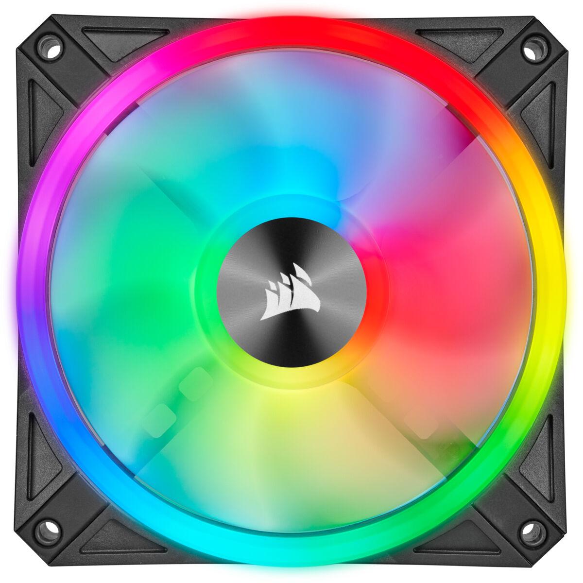 Corsair CO-9050099-WW sistema di raffreddamento per computer Case per computer Ventilatore 14 cm Nero, Grigio (CORSAIR ICUE QL1