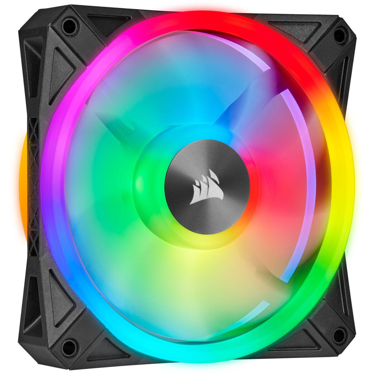Corsair CO-9050100-WW sistema di raffreddamento per computer Case per computer Ventilatore 14 cm Nero, Grigio (Corsair iCUE QL1