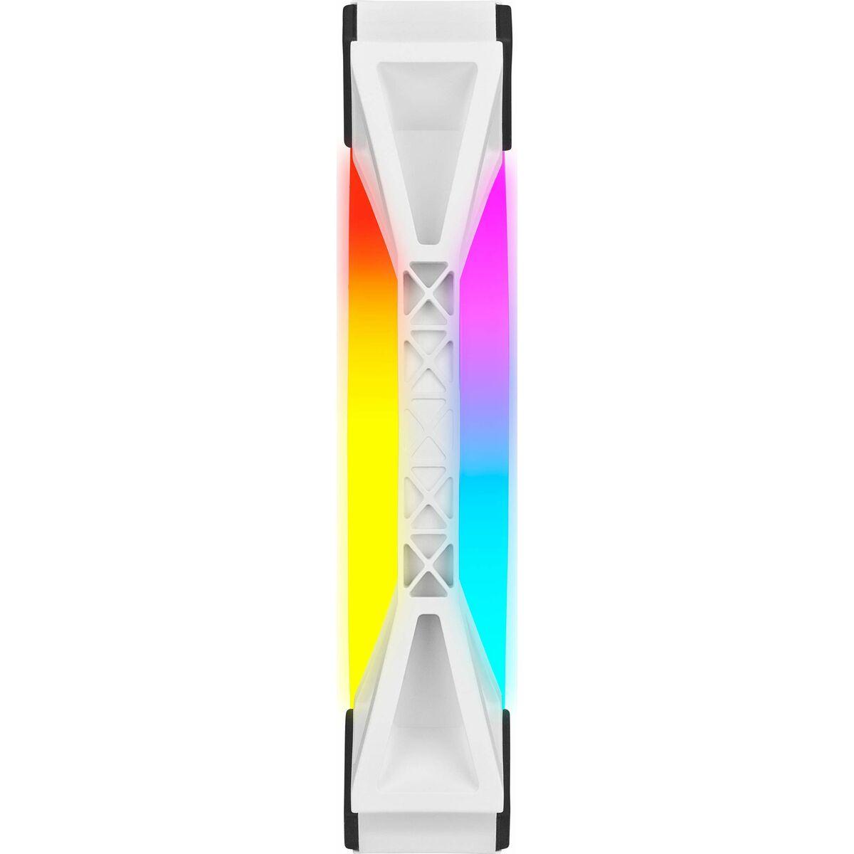 Corsair iCUE QL140 Case per computer Ventilatore 14 cm Bianco (Corsair iCUE QL140 White with Addressable RGB PWM Fan -140mm)