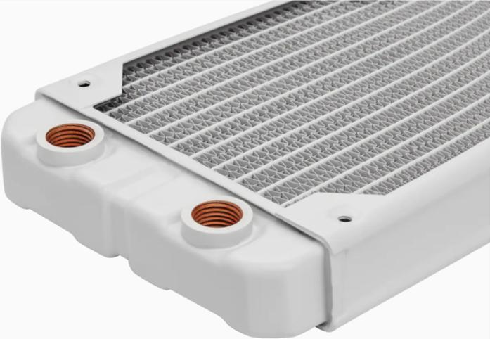 Corsair CX-9030007 Radiatore (Corsair Hydro X Series XR5 240mm Dual Fan Water Cooling Radiator - White [CX-903)