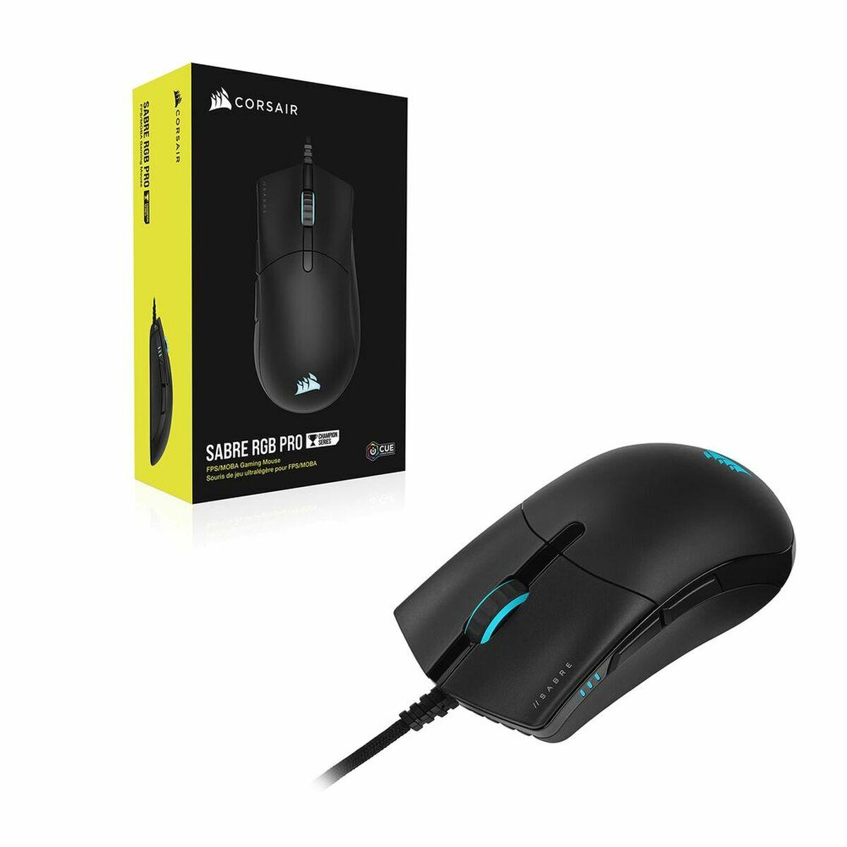 SOURIS FILAIRE GAMER CORSAIR SABRE PRO CHAMPION RGB (NOIR)