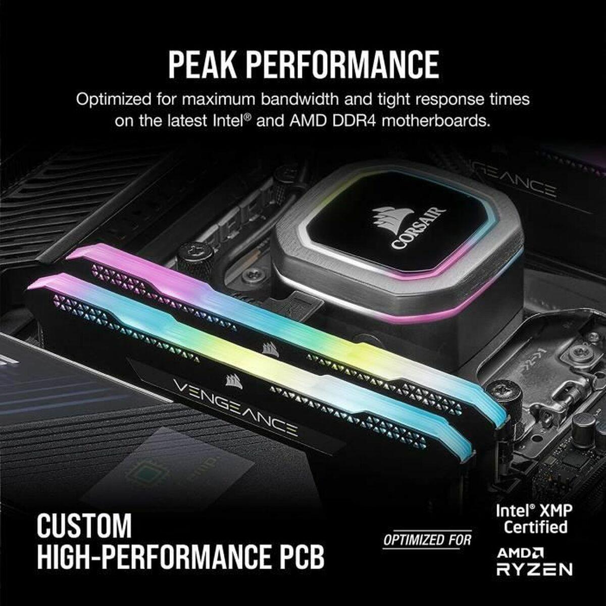 Corsair Vengeance RGB Pro CMH32GX4M4D3600C18 memoria 32 GB 4 x 8 GB DDR4 3600 MHz (32GB DDR4 3600 UDIMM RGB K4)