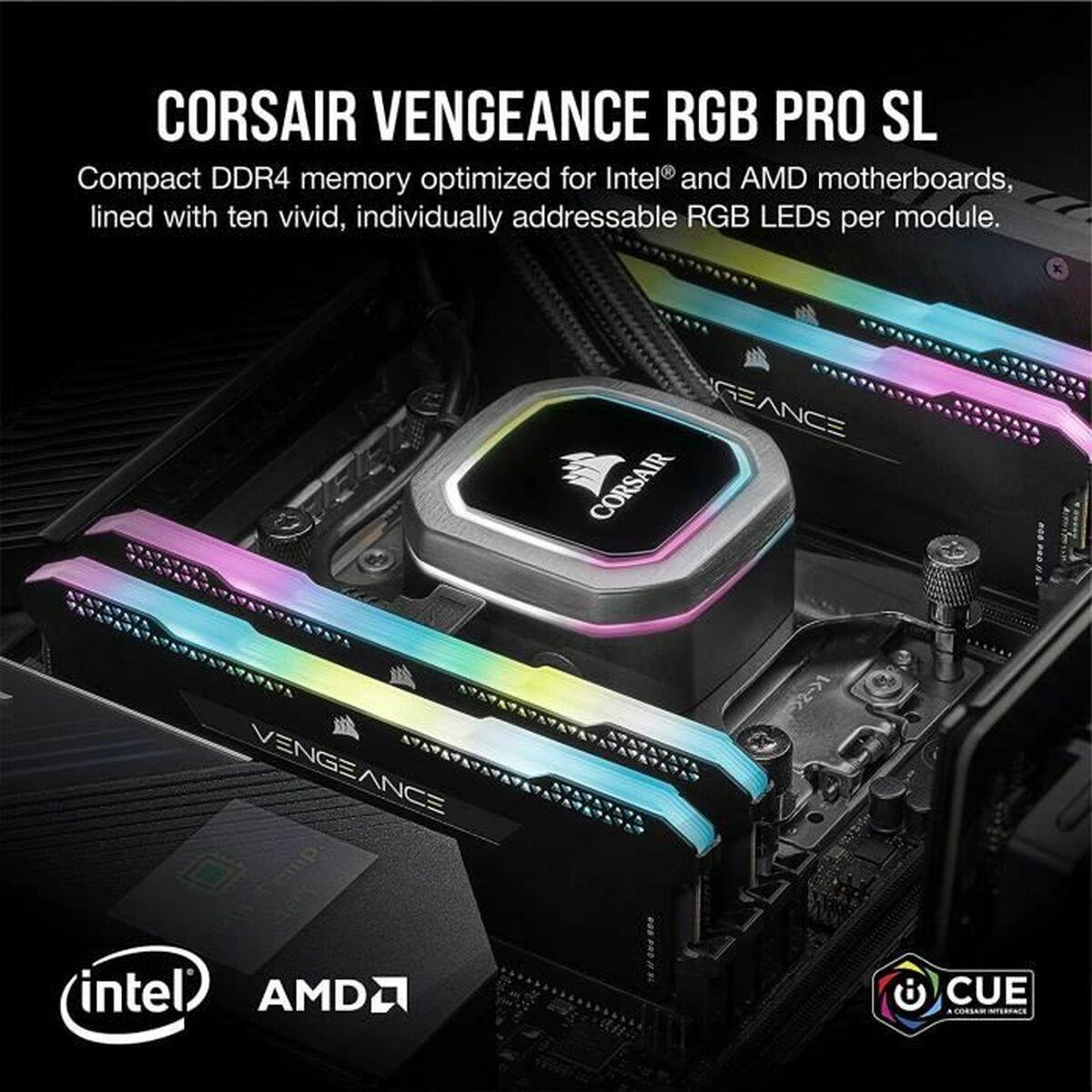 Corsair Vengeance RGB Pro CMH32GX4M4D3600C18 memoria 32 GB 4 x 8 GB DDR4 3600 MHz (32GB DDR4 3600 UDIMM RGB K4)