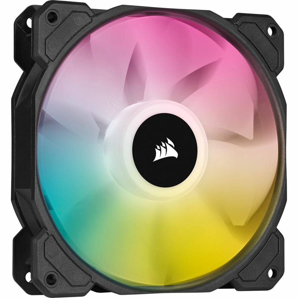 Corsair SP120 RGB ELITE Case per computer Ventilatore 12 cm Nero 3 pz (Corsair iCUE SP120 ELITE Performance 12cm PWM RGB Case F