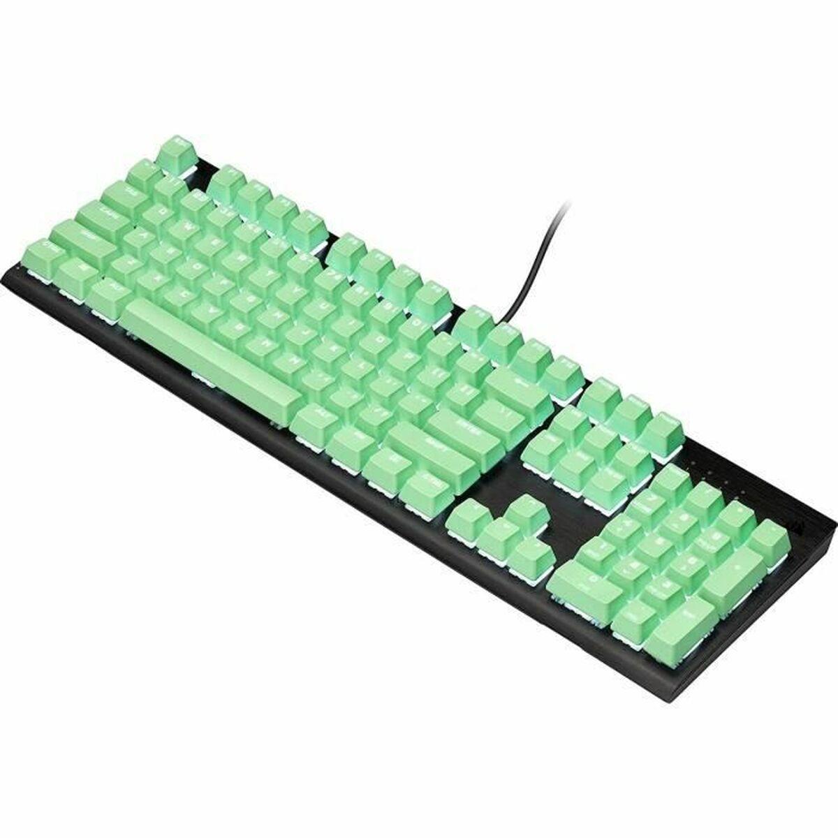 JEU DE 105 TOUCHES POUR CLAVIER CORSAIR PBT DOUBLE-SHOT PRO (VERT) AZERTY