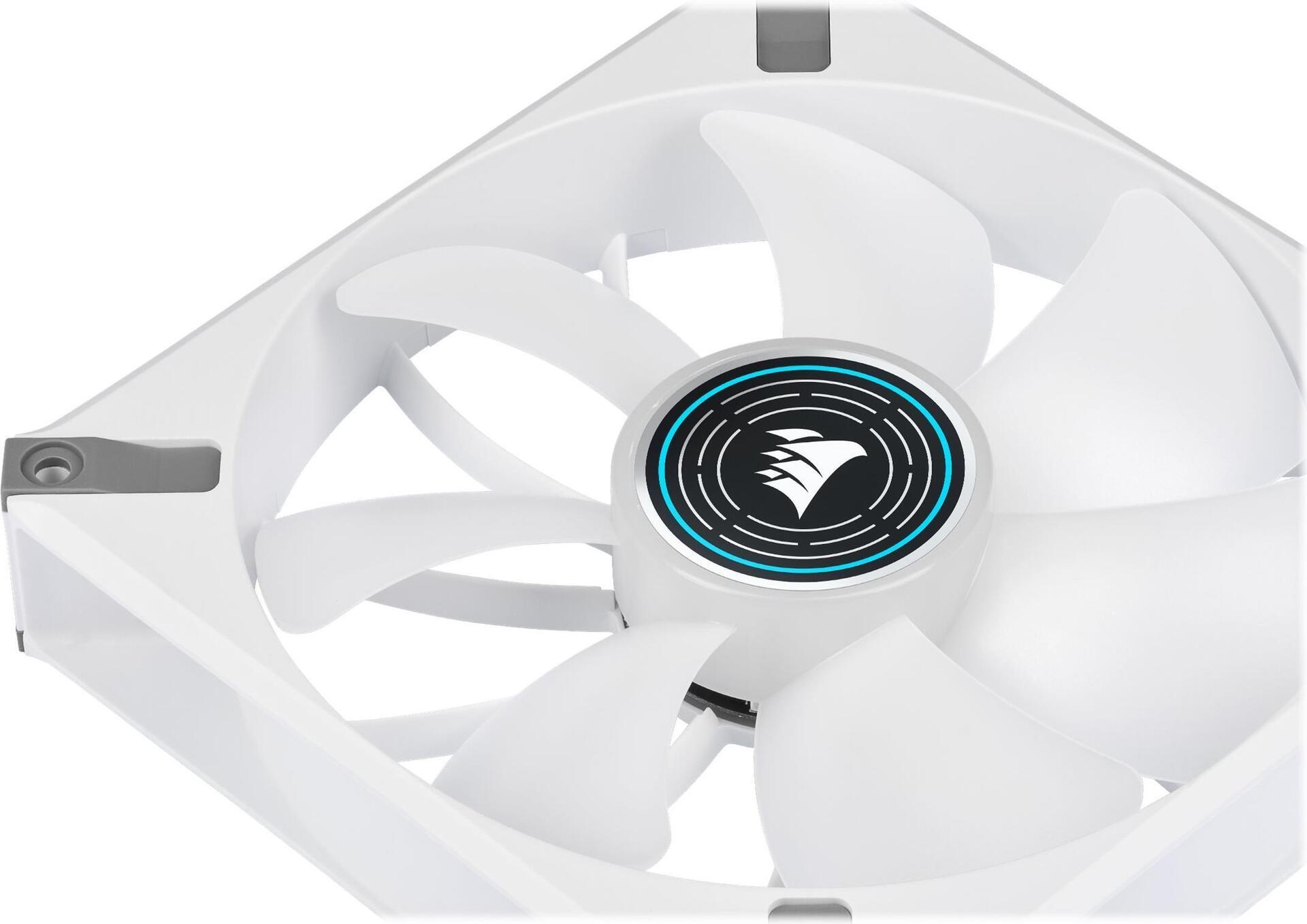 CORSAIR ML140 LED ELITE BLANC 140MM MAGNETIC LEVITATION BLEU SINGLE PACK