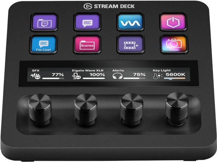 Stream Deck + Bearbeitung - Black 8 Buttons - Warranty: 12M