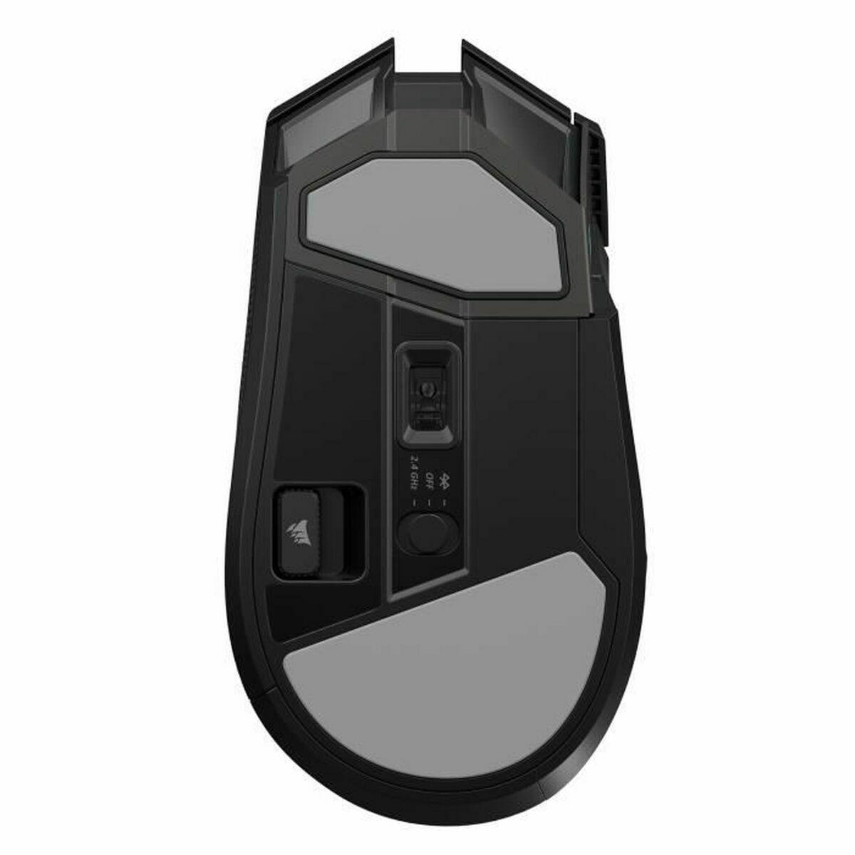 Corsair CH-931A011-EU mouse Mano destra RF senza fili Bluetooth Ottico 26000 DPI (CORSAIR DARKSTAR RGB W/L MOUSE BLACK)