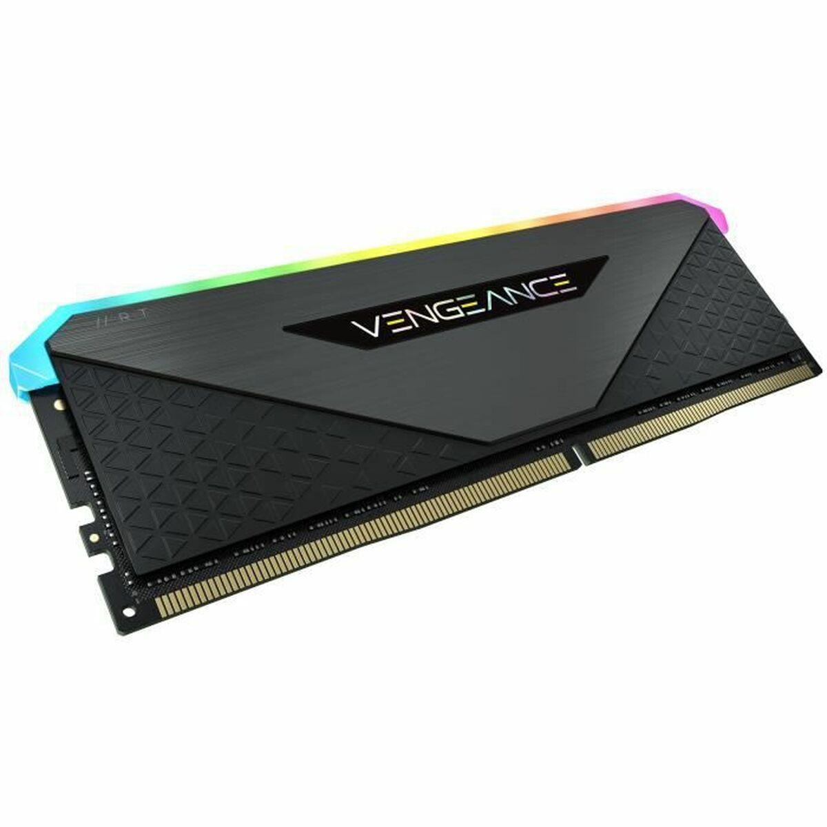 KIT BARRETTES MMOIRE 32GO (2X16GO) DIMM DDR4 CORSAIR VENGEANCE RT RGB PC25600 (3200 MHZ) (NOIR)