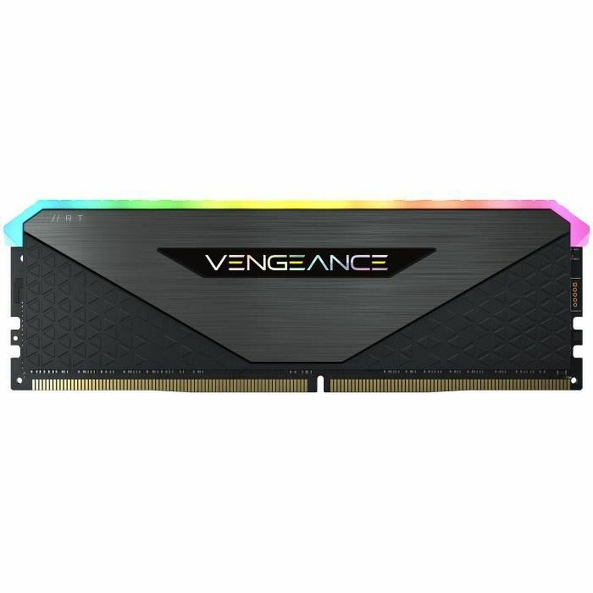 KIT BARRETTES MMOIRE 32GO (2X16GO) DIMM DDR4 CORSAIR VENGEANCE RT RGB PC25600 (3200 MHZ) (NOIR)