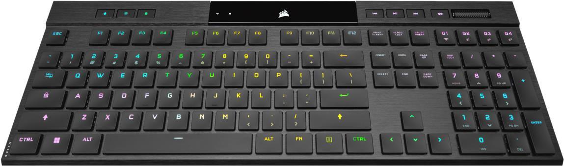 Tastiera da gioco meccanica wireless Corsair K100 Air RGB Cherry MX nera