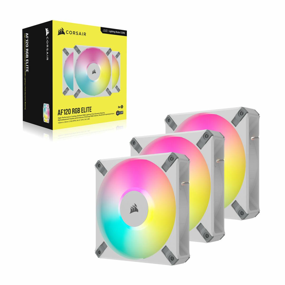 Corsair CO-9050158-WW sistema di raffreddamento per computer Case per computer Ventilatore Bianco 3 pz (CORSAIR ICUE AF120 RGB