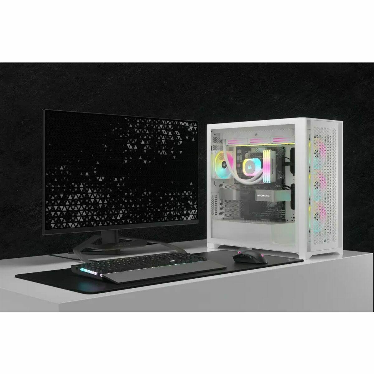 Corsair H150I Processore Liquid cooling kit 12 cm Bianco (CORSAIR ICUE LINK H150I RGB LIQUID WHT)