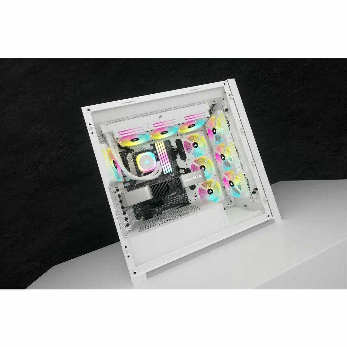 Corsair H150I Processore Liquid cooling kit 12 cm Bianco (CORSAIR ICUE LINK H150I RGB LIQUID WHT)