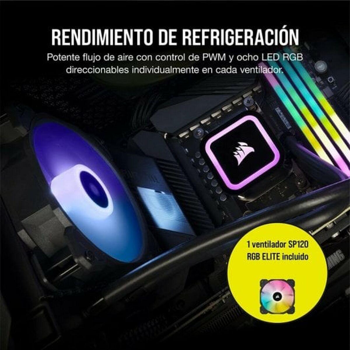 Corsair CW-9060064-WW2 sistema di raffreddamento per computer Processore Raffreddatore di liquidi tutto in uno 12 cm Nero 1 pz