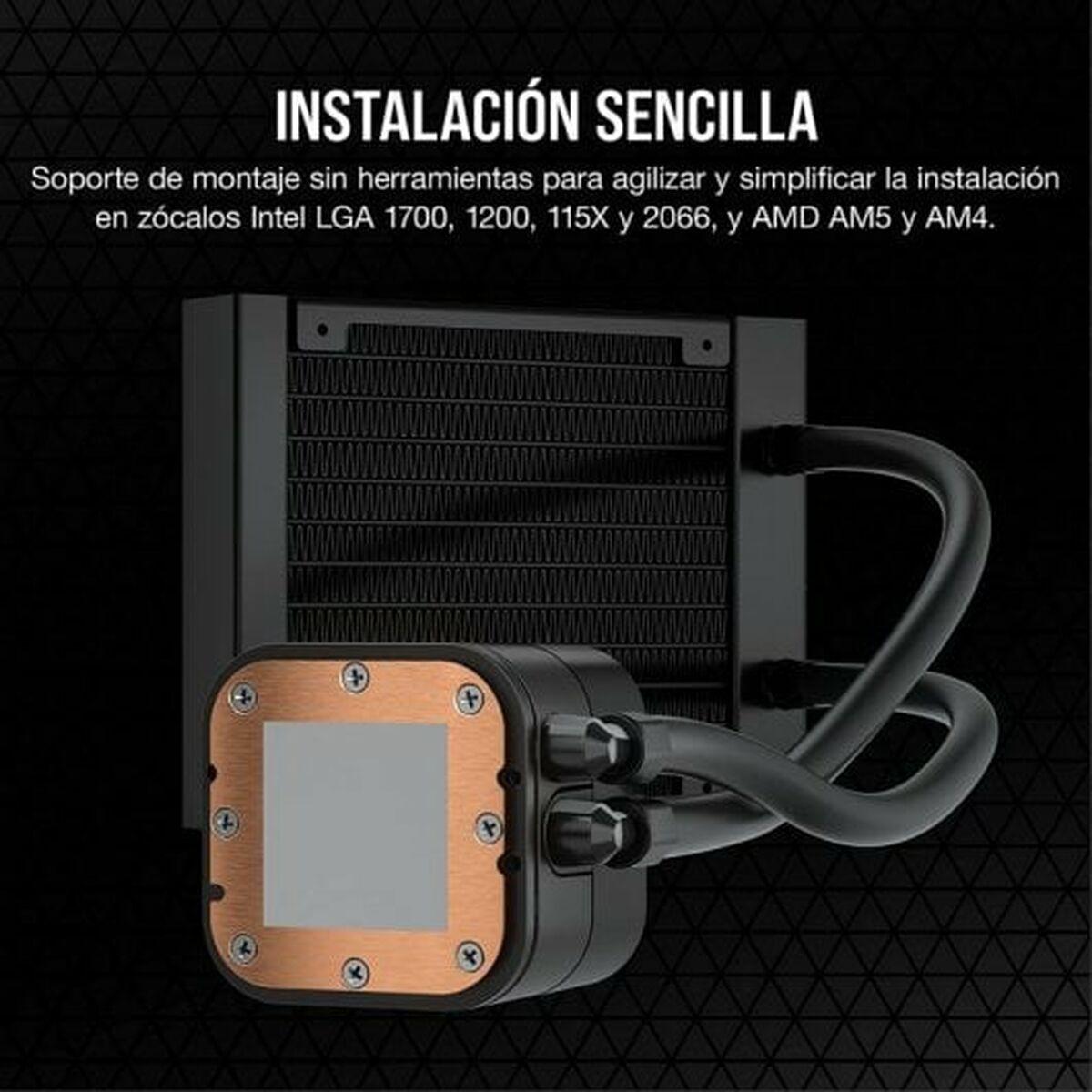 Corsair CW-9060064-WW2 sistema di raffreddamento per computer Processore Raffreddatore di liquidi tutto in uno 12 cm Nero 1 pz