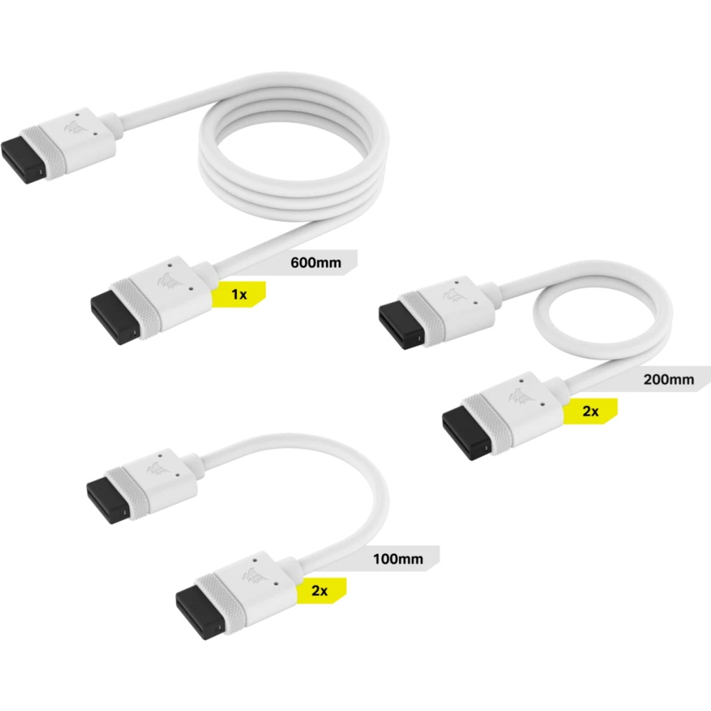 Kit cavi iCUE LINK 600 200 100mm bianco 5 pezzi