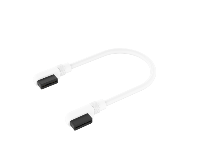 Cavo slim iCUE LINK 135mm 90 angolare bianco 2 pezzi