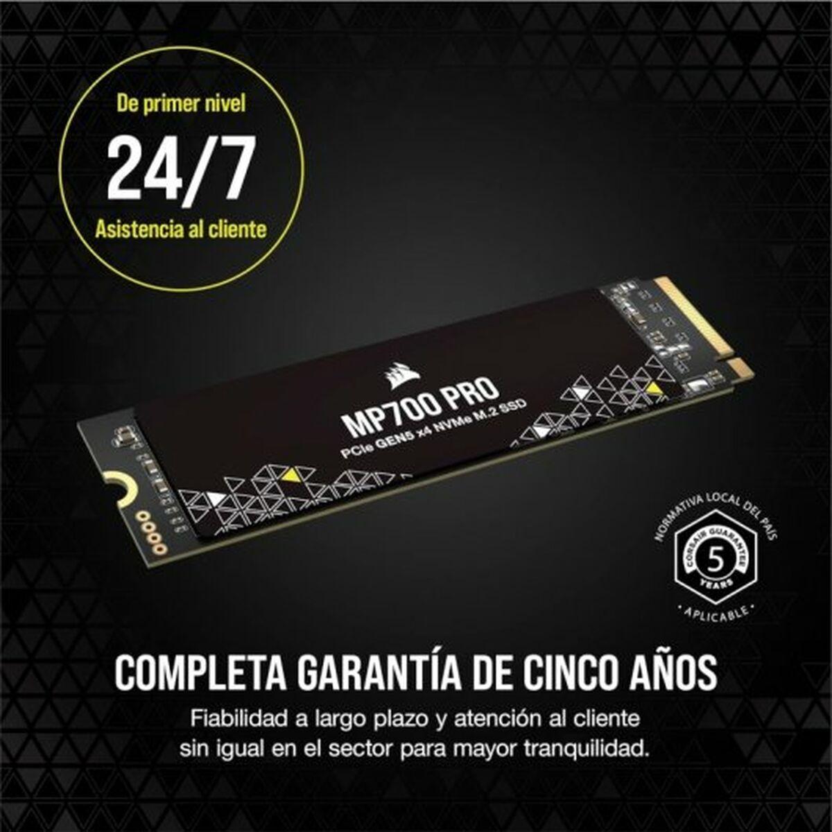 Corsair MP700 PRO M.2 2 TB PCI Express 5.0 3D TLC NAND NVMe (Corsair 2TB MP700 PRO Gen5 M.2 NVMe SSD, M.2 2280, PCIe 5.0, R/W 1