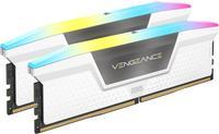 DIMM 32 GB DDR5-6000 2x kit doppio da 16 GB bianco CMH32GX5M2B6000C30W Vengeance RGB INTEL XMP