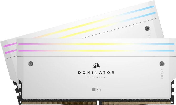 DIMM - 96 GO (KIT DE 2 X 48 GO) - DDR5 6600 MHZ C32 - XMP 3.0 - RGB - BLANC