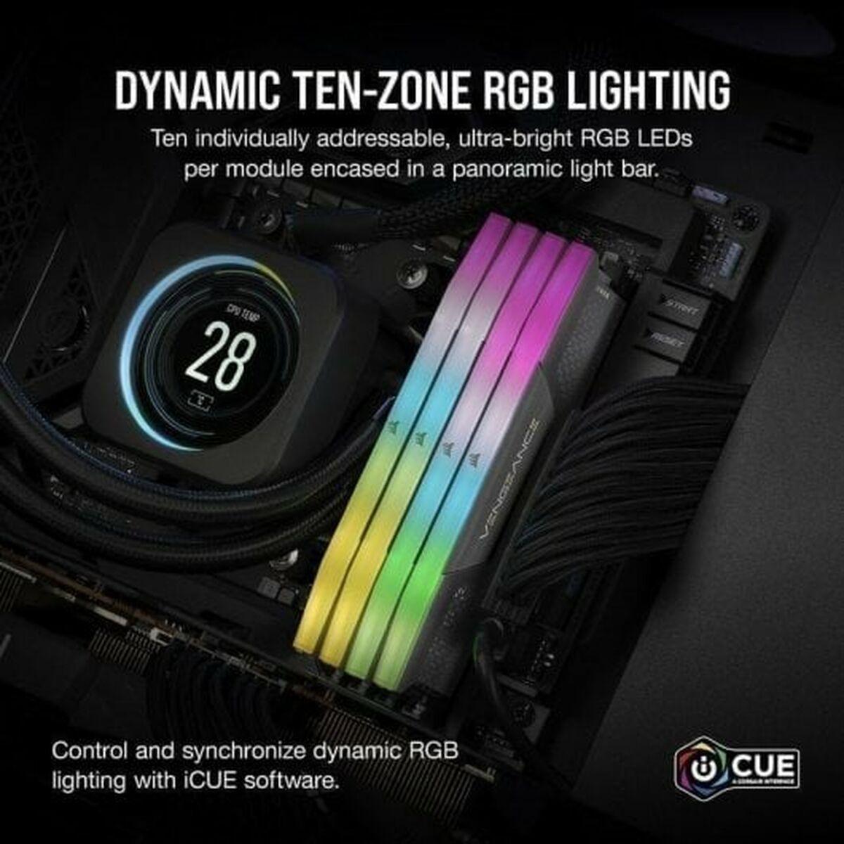 Corsair Vengeance RGB CMH64GX5M2B5600C40 memoria 64 GB 2 x 32 GB DDR5 5600 MHz (CORSAIR DDR5 5600 D/K VENG RGB BLK 64GB)