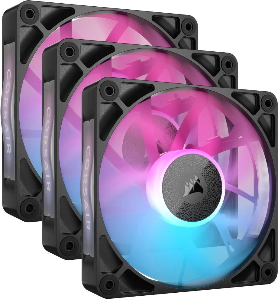 Corsair iCUE LINK RX120 RGB Case per computer Ventilatore 12 cm Nero 3 pz (CORSAIR ICUE RX120 RGB 120MM PWM 3PK)