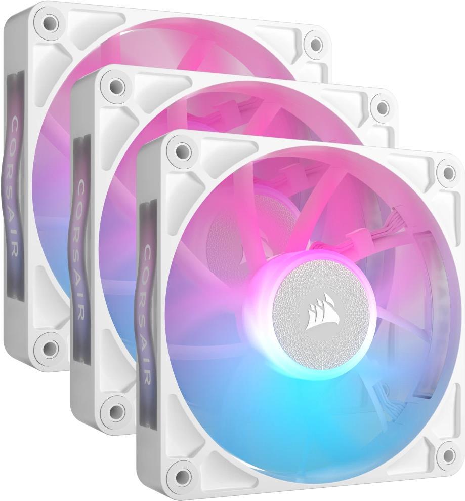 Corsair iCUE LINK RX120 RGB Case per computer Ventilatore 12 cm Bianco 3 pz (CORSAIR ICUE RX120 RGB 120MM PWM 3PK WHI)