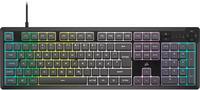 Tastiera da gioco da gioco RGB corsair K55 Core RGB grigio con illuminazione RGB a 10 zone e 4 chiavi multimediali dedicati (CH