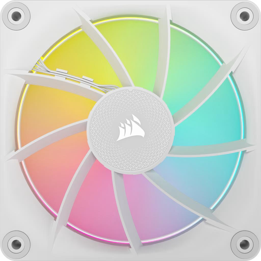 Corsair iCUE LINK LX120 RGB Case per computer Ventilatore 12 cm Bianco 1 pz (Corsair iCUE LINK LX120 12cm PWM RGB Case Fan, 18