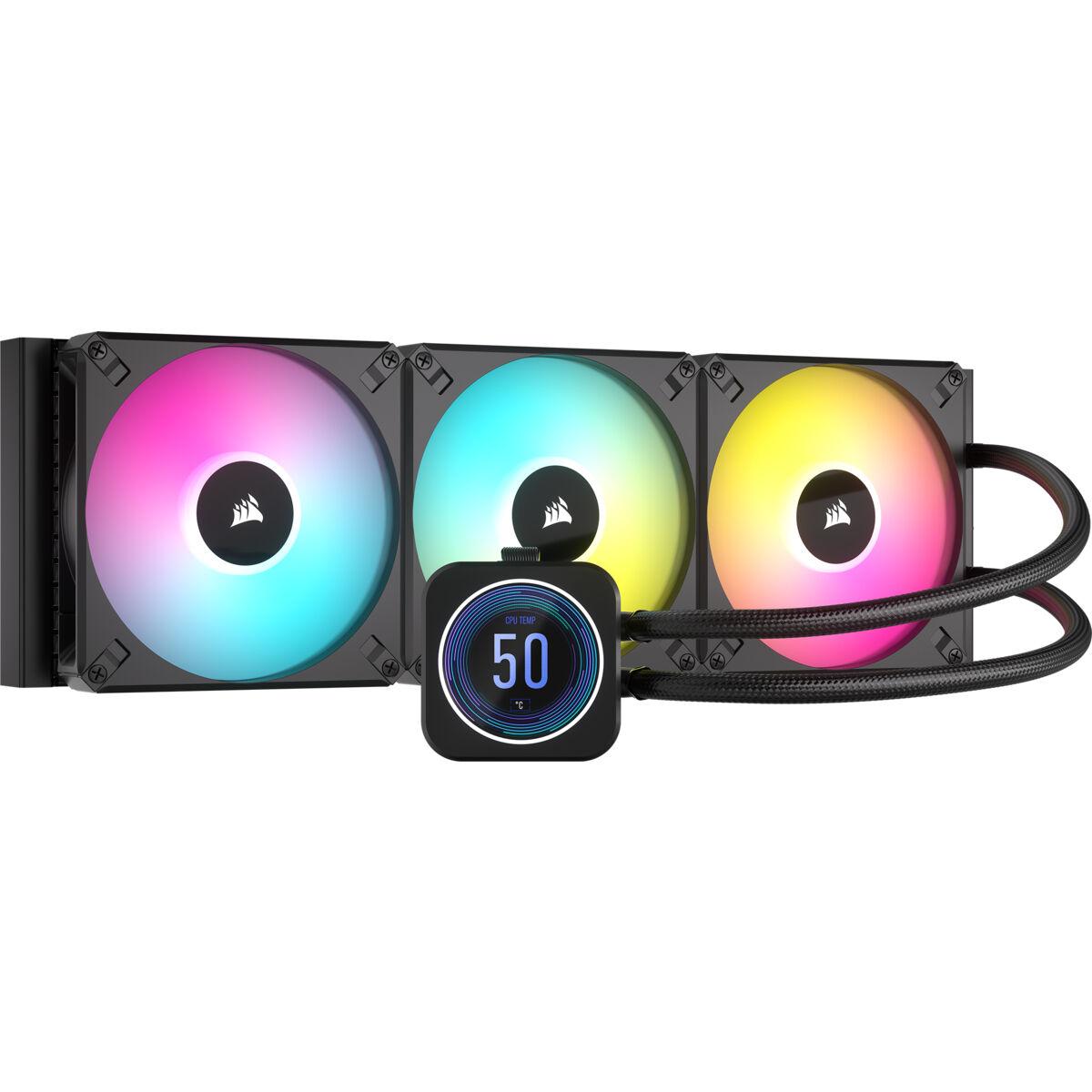Corsair CW-9060076-WW sistema di raffreddamento per computer Processore Raffreddatore ibrido 14 cm Nero 1 pz (Corsair H170i ELI