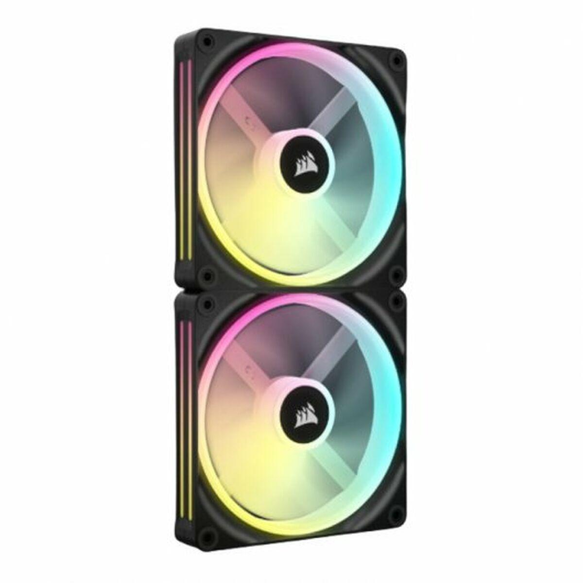 Corsair CO-9051004-WW sistema di raffreddamento per computer Case per computer Ventilatore 14 cm Nero Bianco 2 pz (CORSAIR QX14