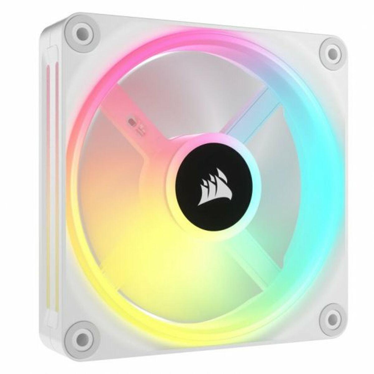 Corsair CO-9051007-WW sistema di raffreddamento per computer Case per computer Ventilatore 14 cm Bianco 1 pz (CORSAIR QX140 RGB