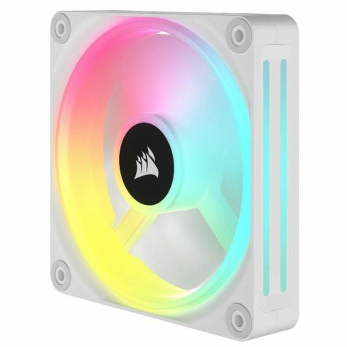 Corsair CO-9051008-WW sistema di raffreddamento per computer Case per computer Ventilatore 14 cm Bianco 2 pz (CORSAIR QX140 RGB