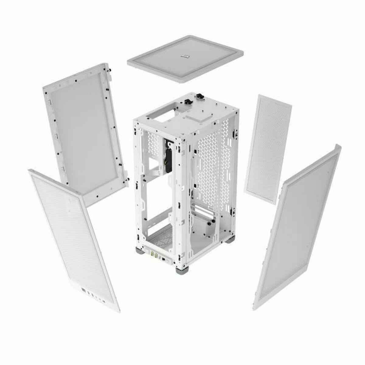 Corsair 2000D AIRFLOW Small Form Factor [SFF] Bianco (Corsair 2000D Airflow Mini ITX Gaming Case, Steel Mesh Panels, Up to 8x F