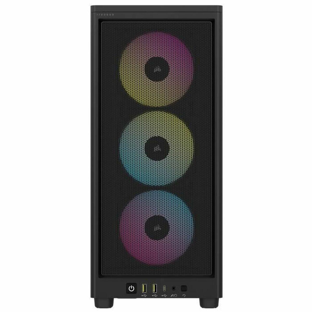 Corsair 2000D RGB AIRFLOW Small Form Factor SFF Nero (Corsair iCUE 2000D RGB Airflow Mini ITX Gaming Case Mesh Panels 3 RGB Fan