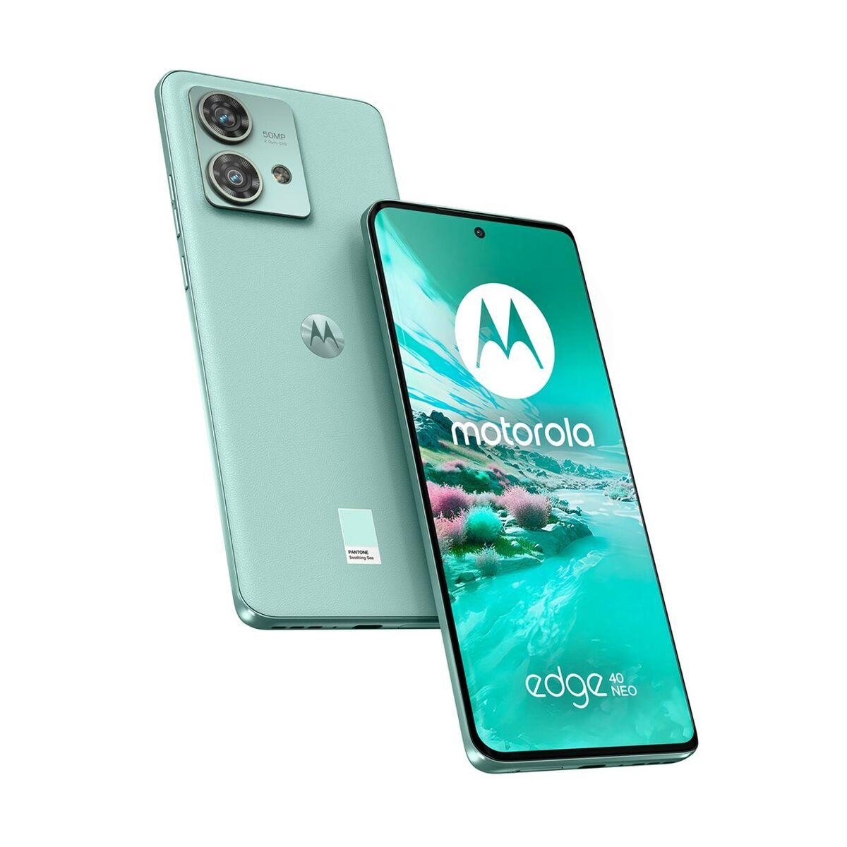 Smartphone Motorola edge 40 neo 655" Mediatek Dimensity 1050 12 GB RAM 256 GB Azzurro Menta